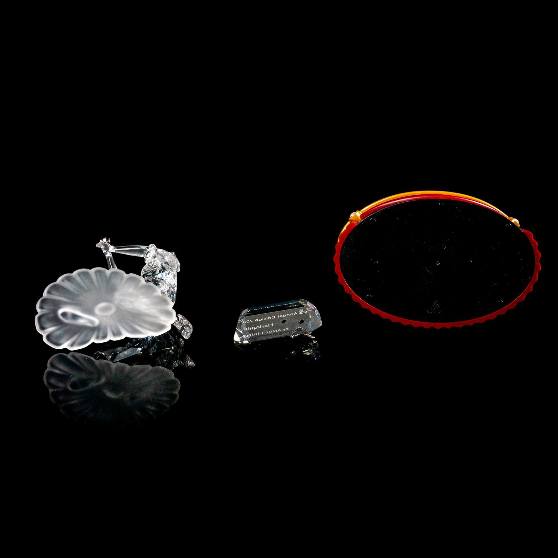 Harlequin Swarovski Crystal Figurine w/ Plaque and Base - Image 3 of 4