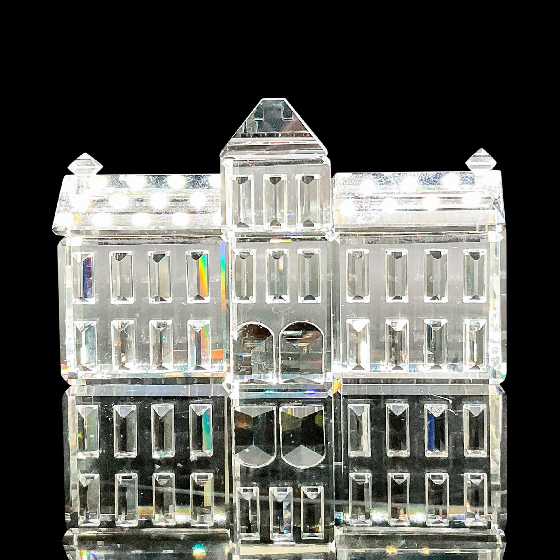Swarovski Silver Crystal Figurine, Town Hall