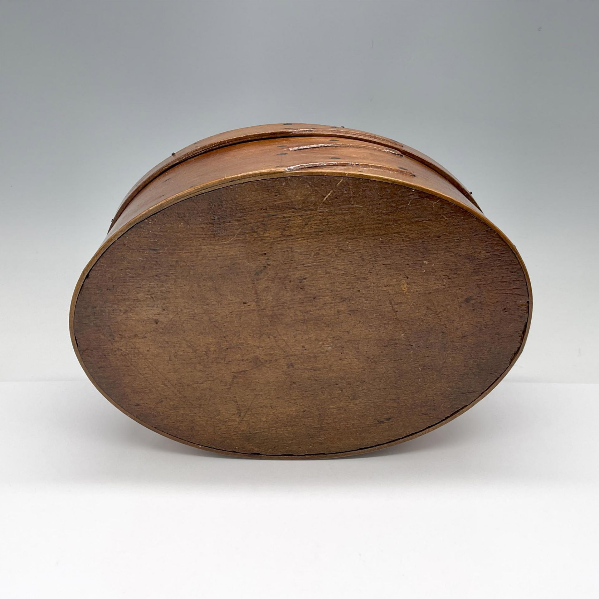 Shaker Oval Wood Box with Lid - Bild 3 aus 4