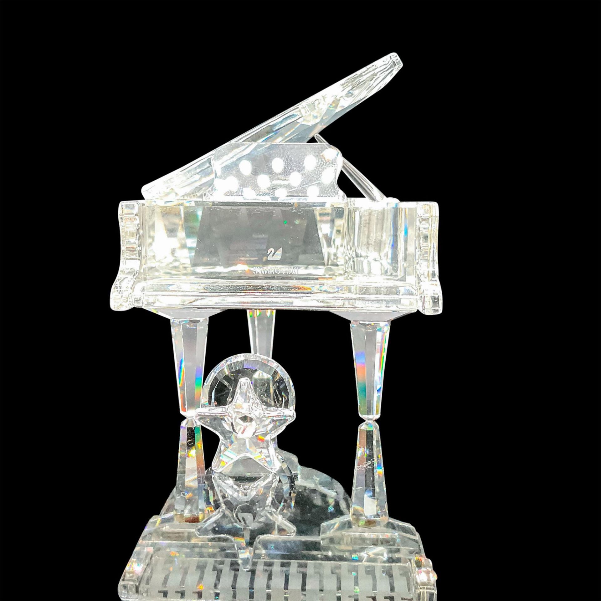 Swarovski Silver Crystal Figurine, Grand Piano with Stool - Bild 4 aus 4