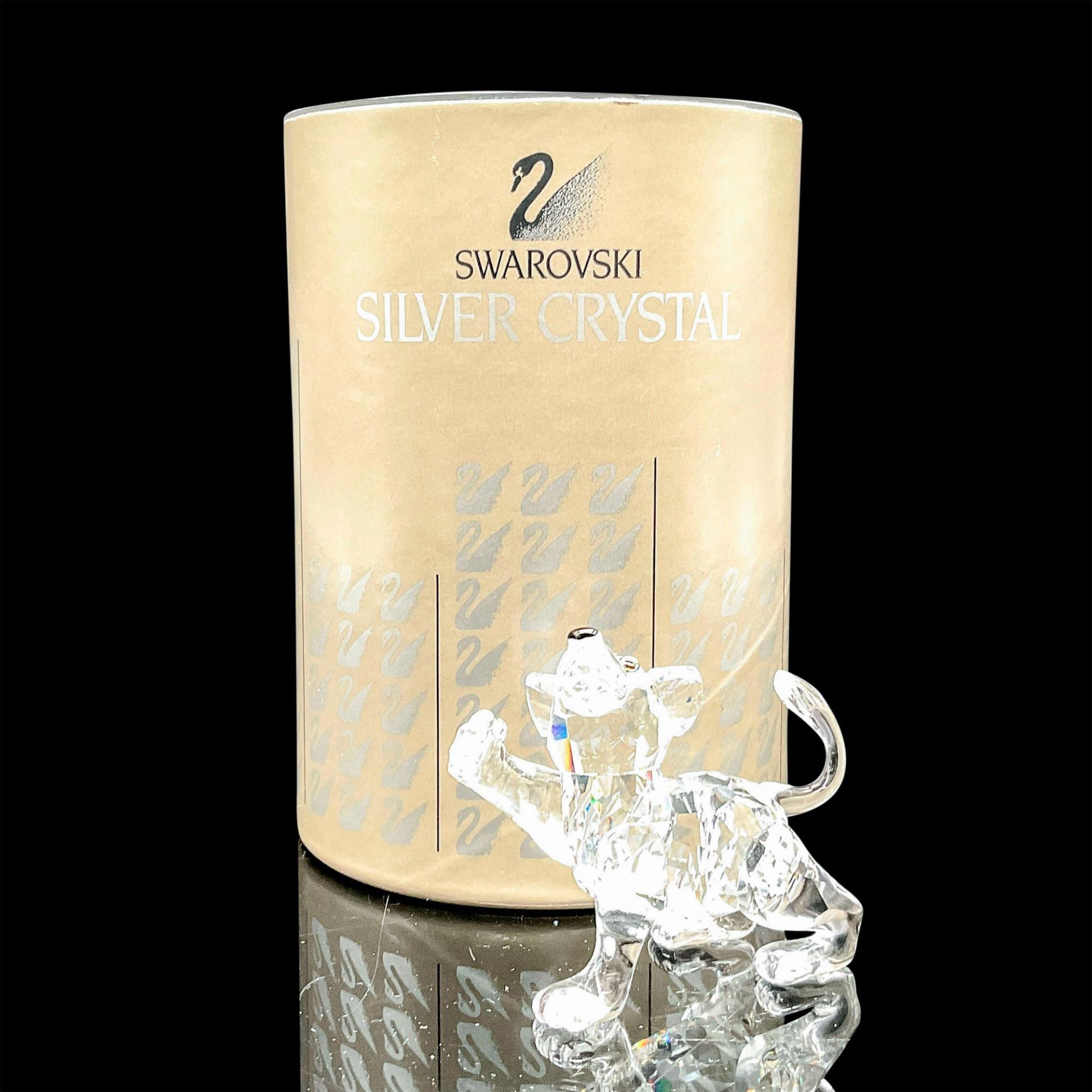 Swarovski Silver Crystal Figurine, Lion Cub - Image 2 of 4