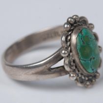 Sterling Silver Ring with Natural Stone