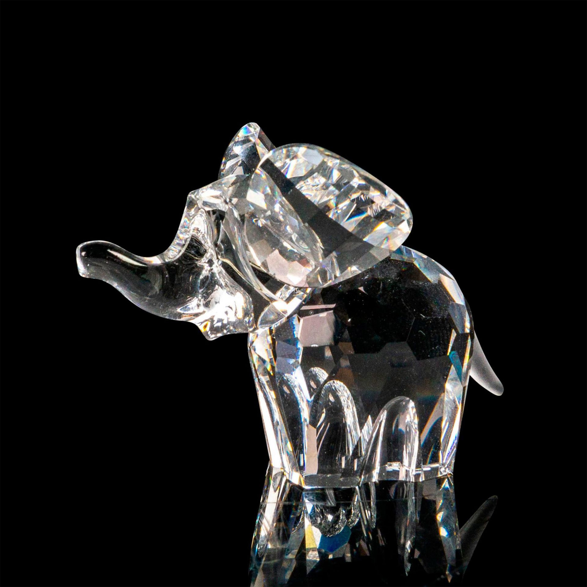 Swarovski Silver crystal Figurine, Mini Elephant
