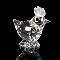 Swarovski Silver Crystal Figurine, Mini Hen