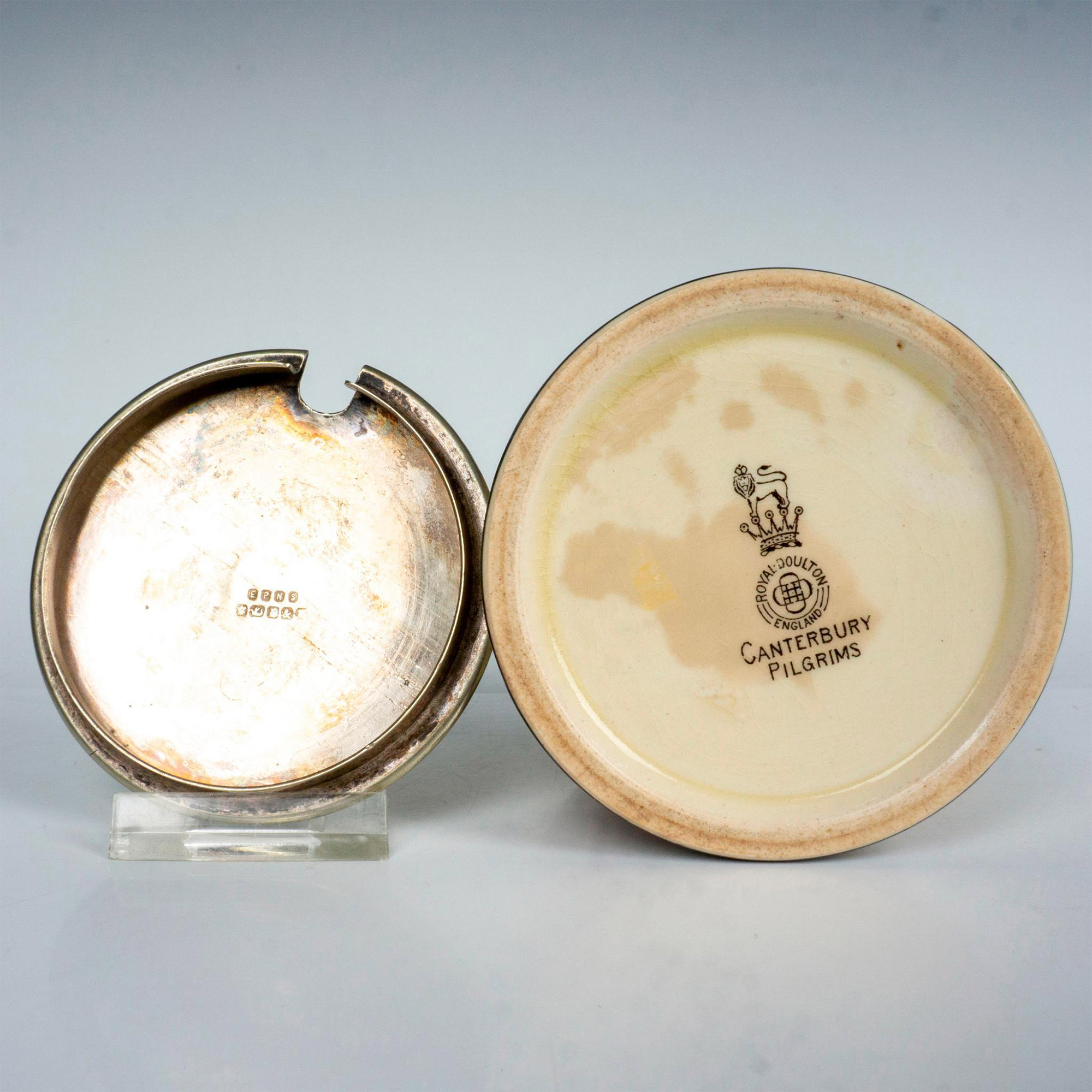 Royal Doulton Series Ware Jam Jar, Canterbury Pilgrims - Image 3 of 3