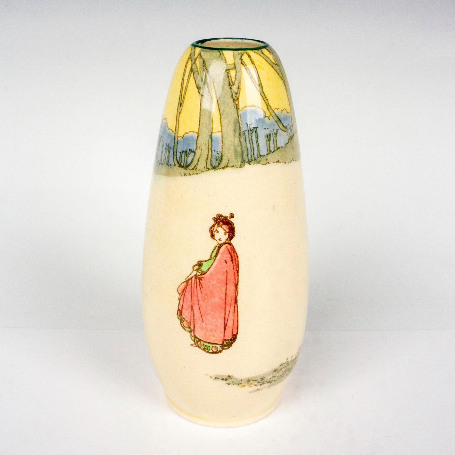 Royal Doulton Series Ware Vase, Springtime D3119 - Image 2 of 3