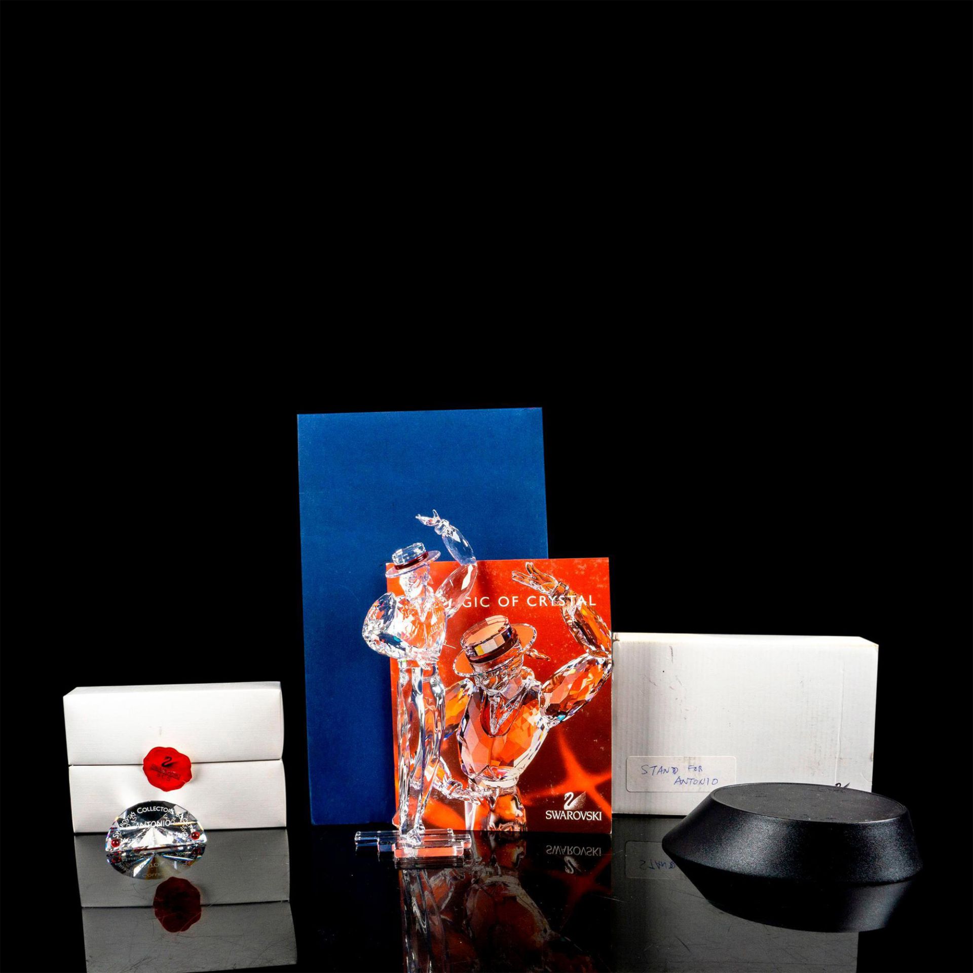 Antonio Swarovski Crystal Figurine w/ Plaque and Base - Bild 4 aus 4