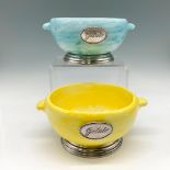 2pc Arte Italica Ceramic Gelato Bowls