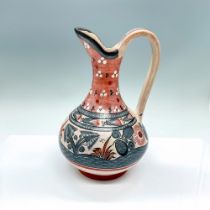 Vintage Mateos Mexican Pottery Jug, Signed