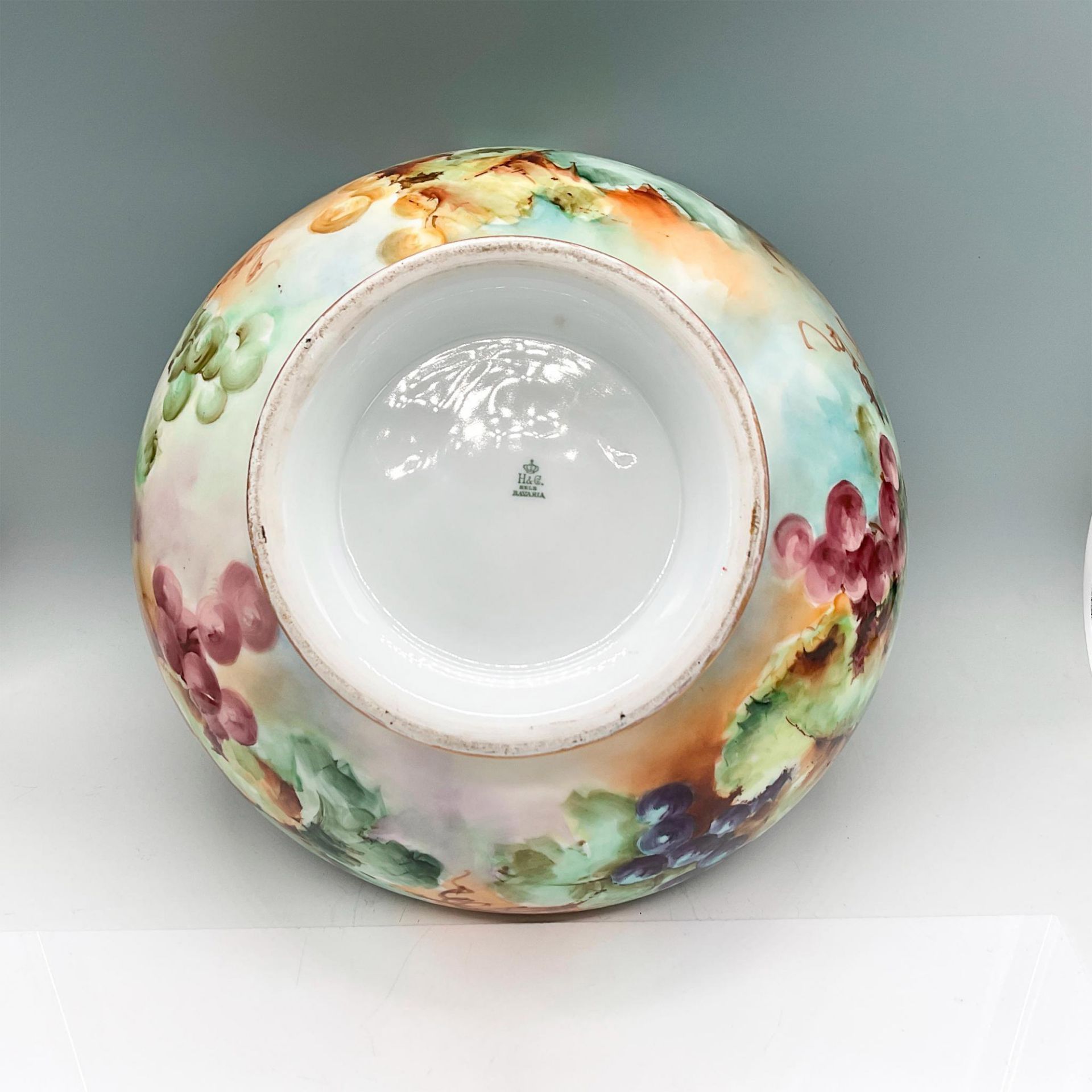 Heinrich & Co. Large Porcelain Bowl, Grapes - Bild 4 aus 4
