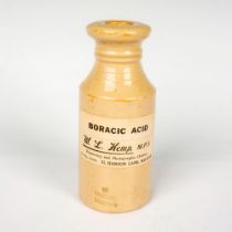 Doulton Lambeth Stoneware Boric Acid Bottle