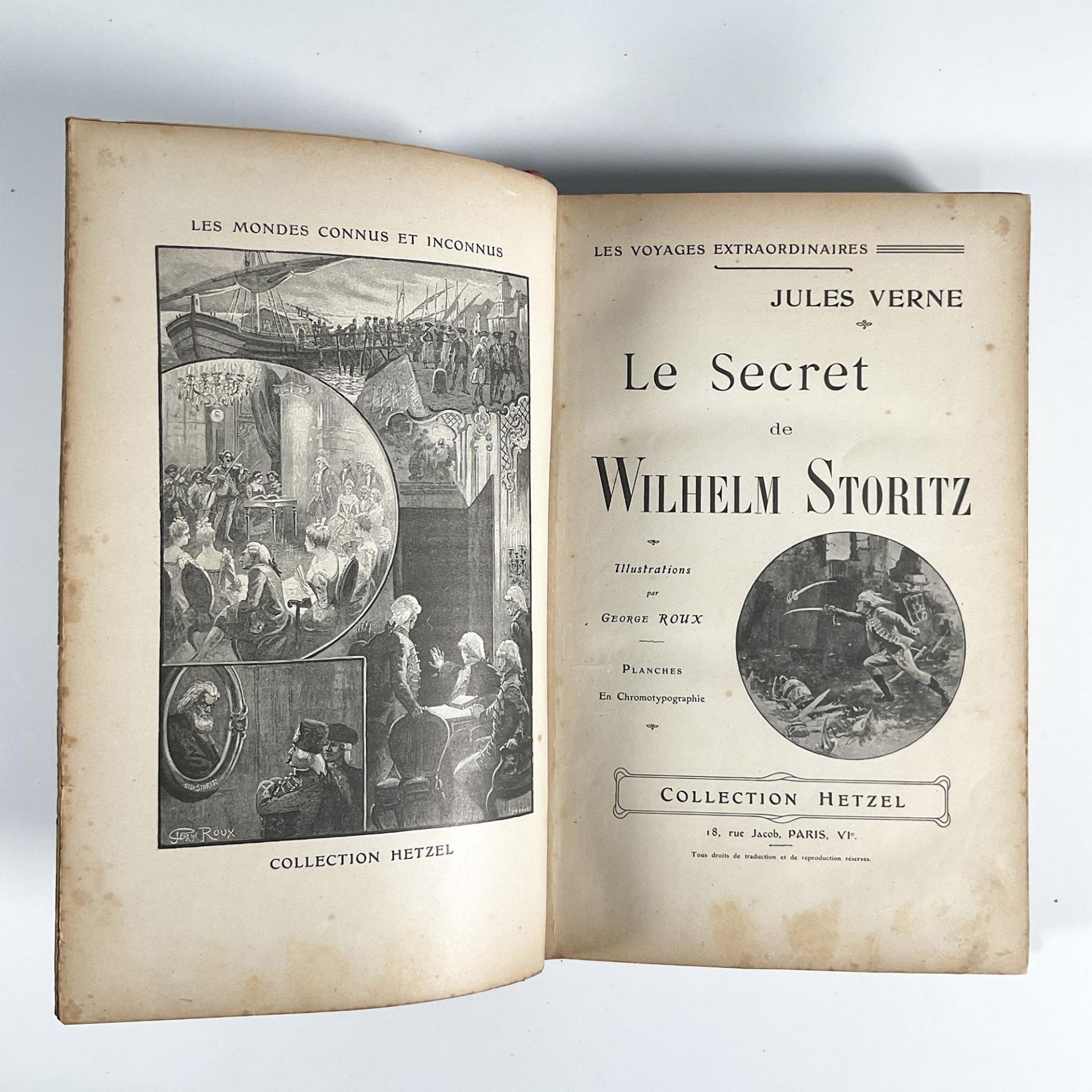 Jules Verne, Le Secret de Wilhem Storitz, Aux Harpons - Image 4 of 4