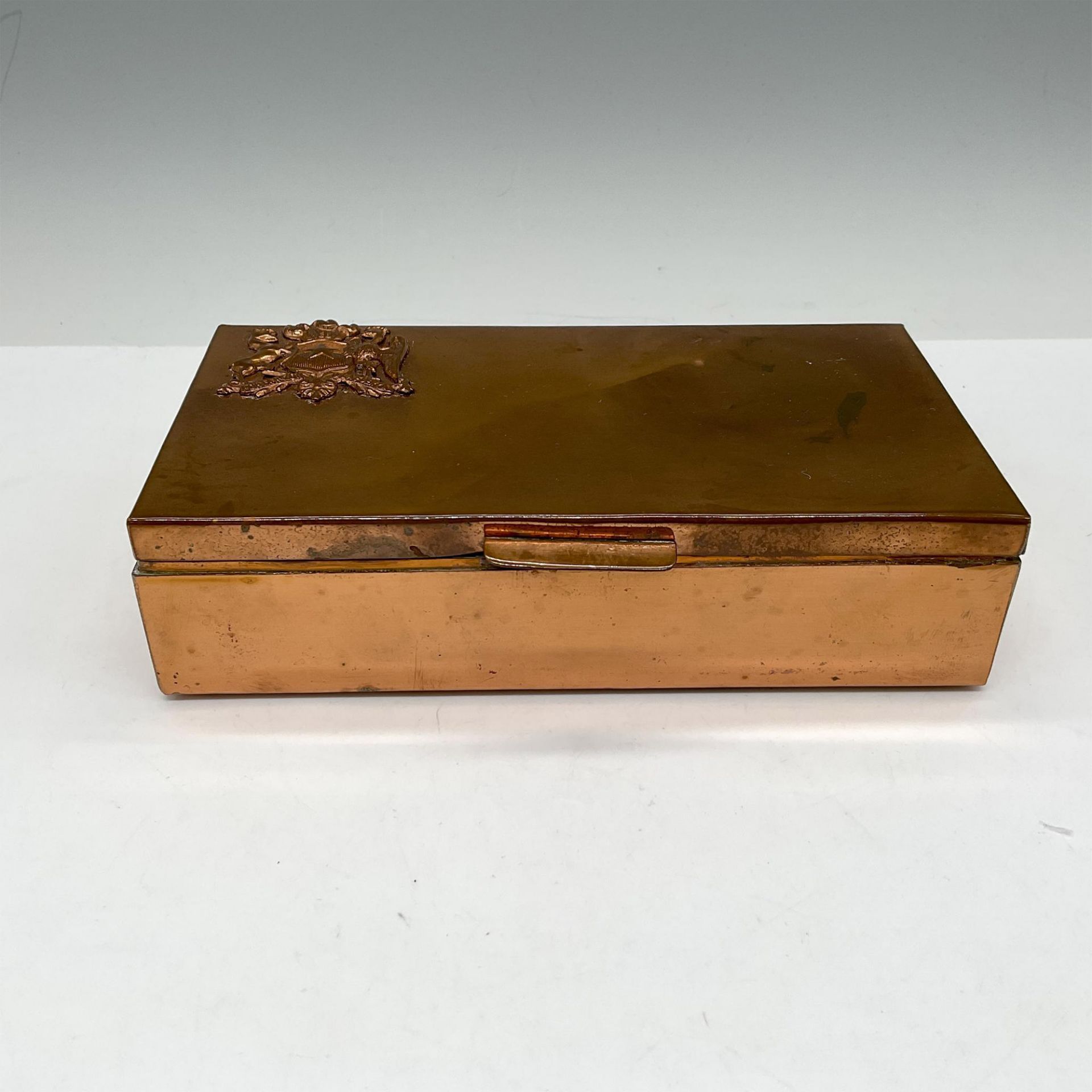 Vintage Handmade Copper Card Box - Image 2 of 4