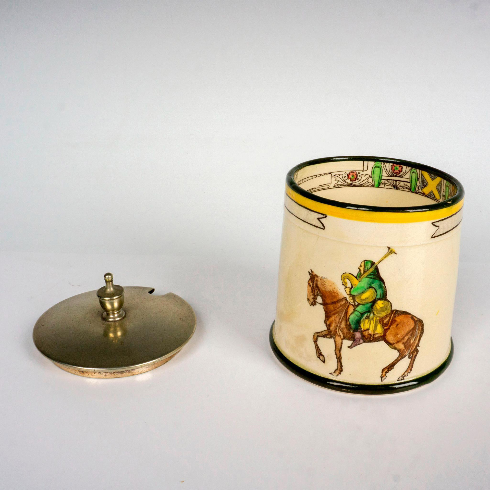 Royal Doulton Series Ware Jam Jar, Canterbury Pilgrims - Image 2 of 3