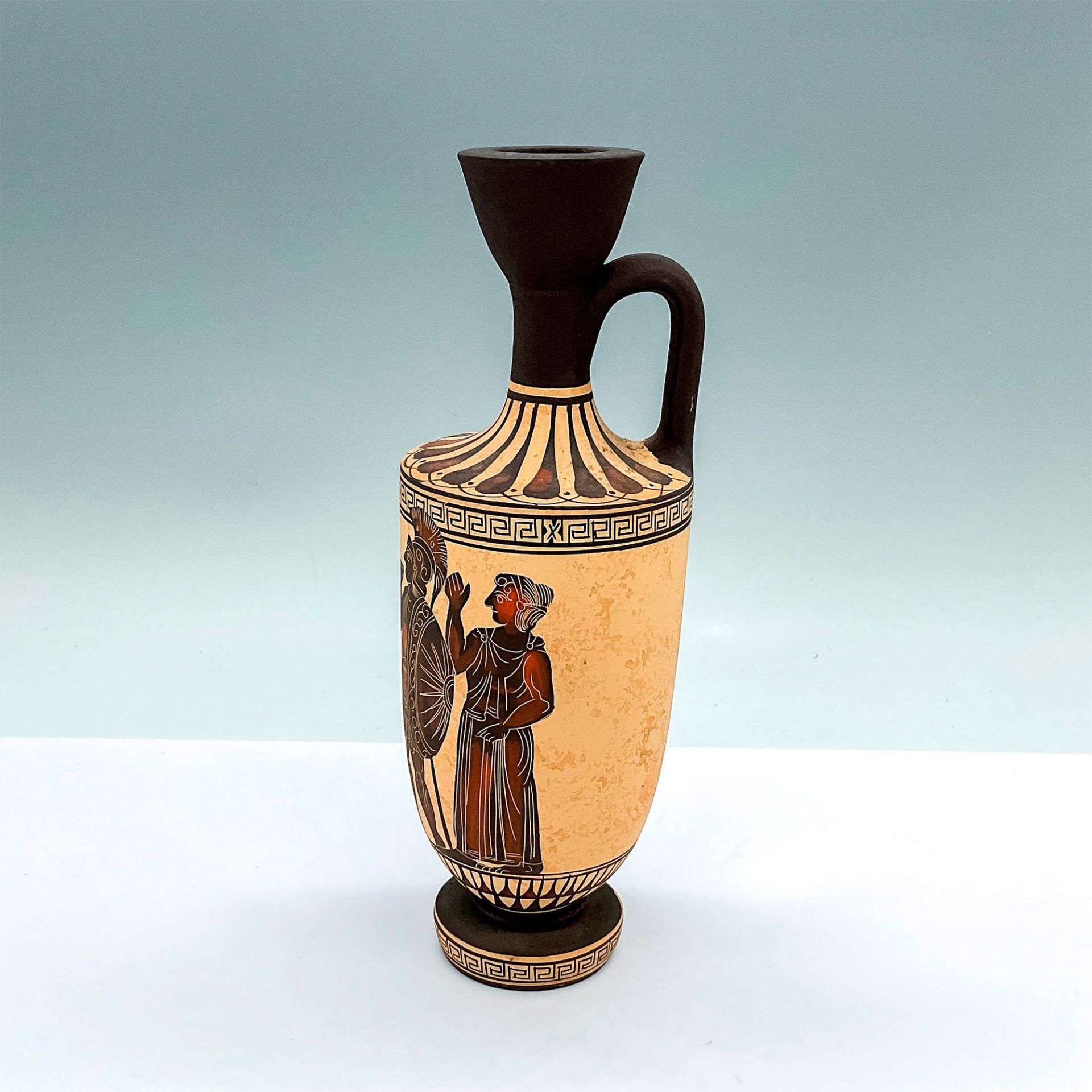 Vintage Greek Lekythos Style Pottery Pitcher - Bild 2 aus 4