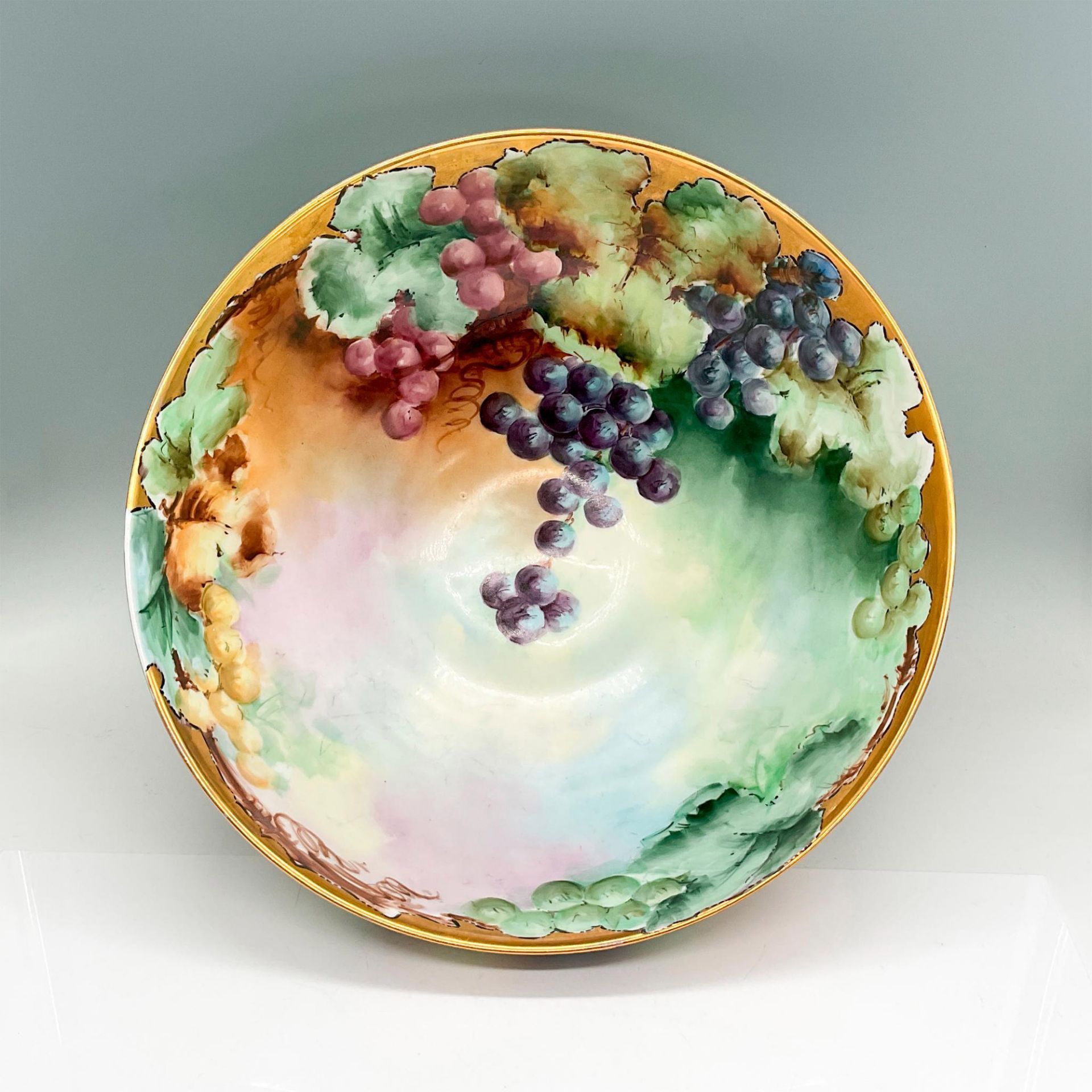 Heinrich & Co. Large Porcelain Bowl, Grapes - Bild 3 aus 4