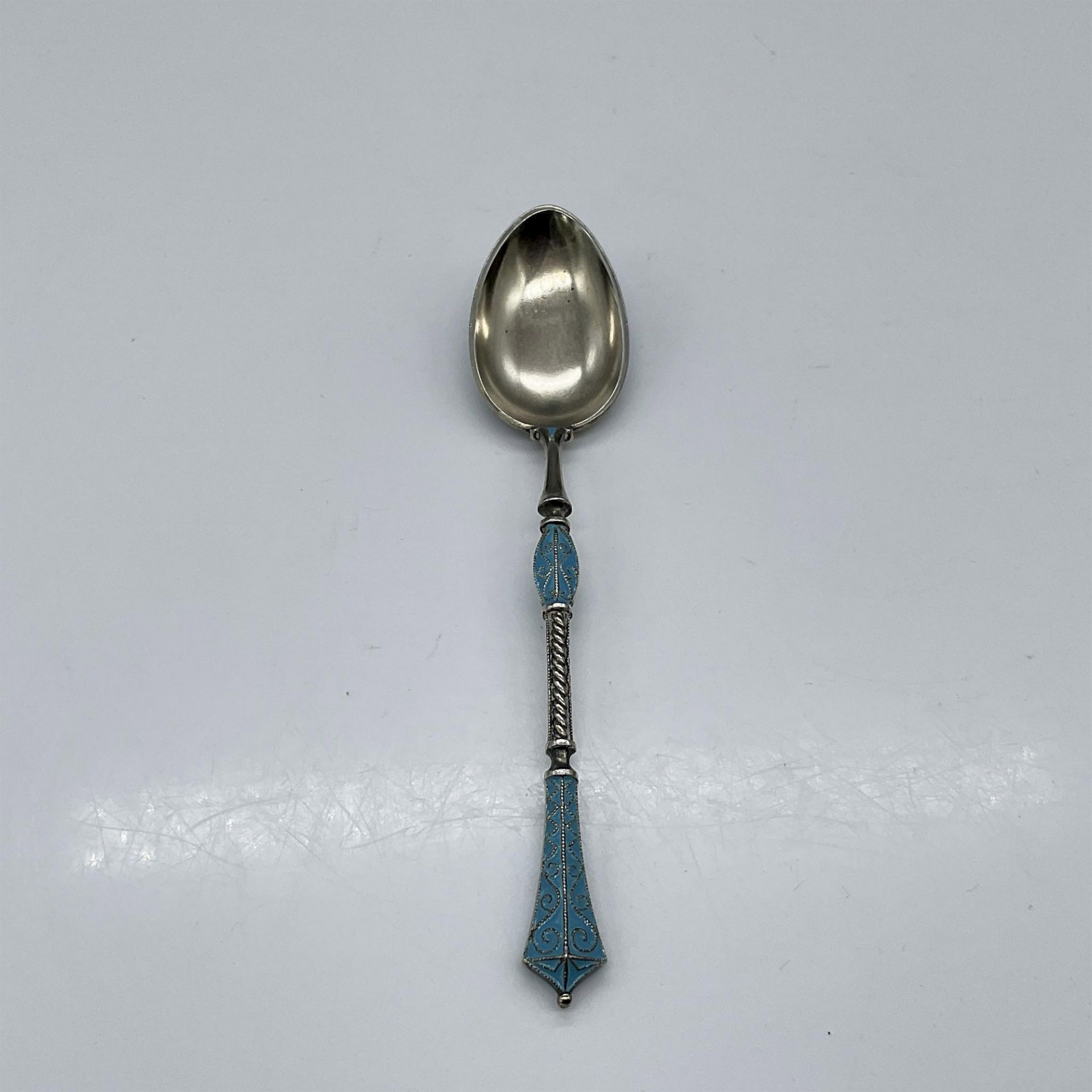 David Andersen Norway Silver and Enamel Demitasse Spoon - Bild 3 aus 4