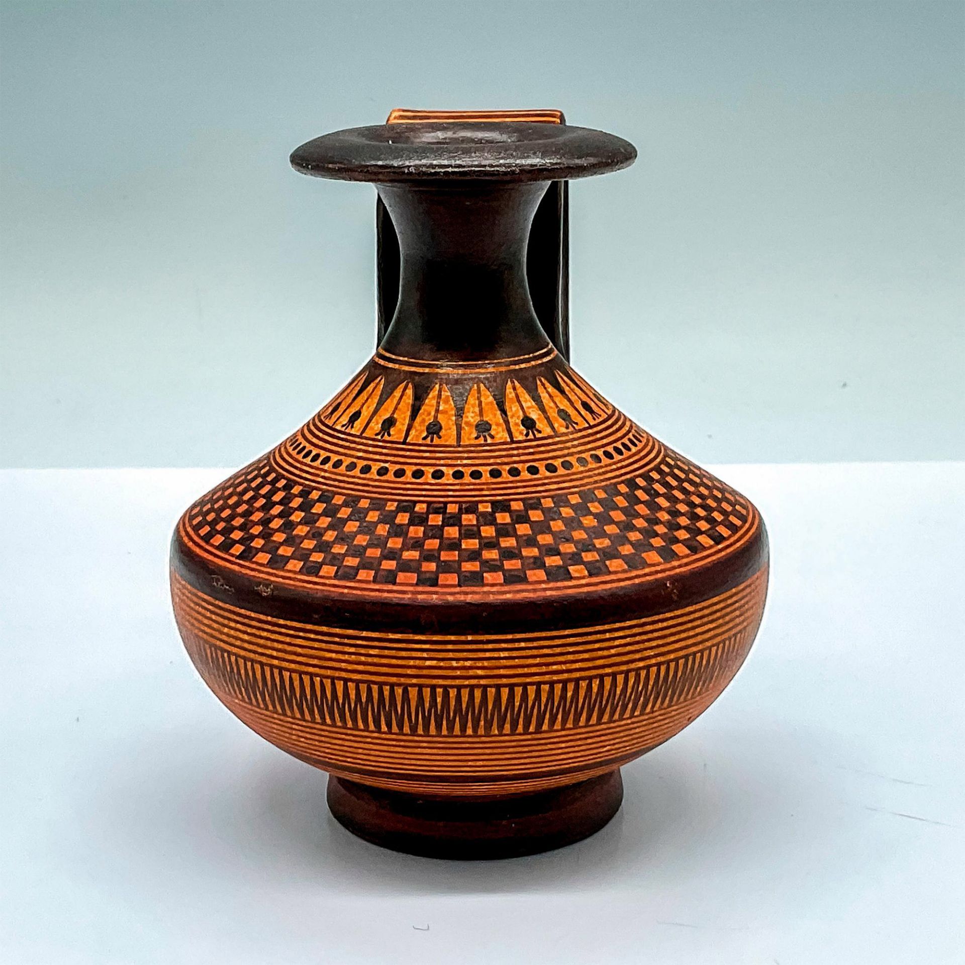 Vintage Greek Geometric Aryballos Style Pottery Pitcher - Bild 2 aus 4