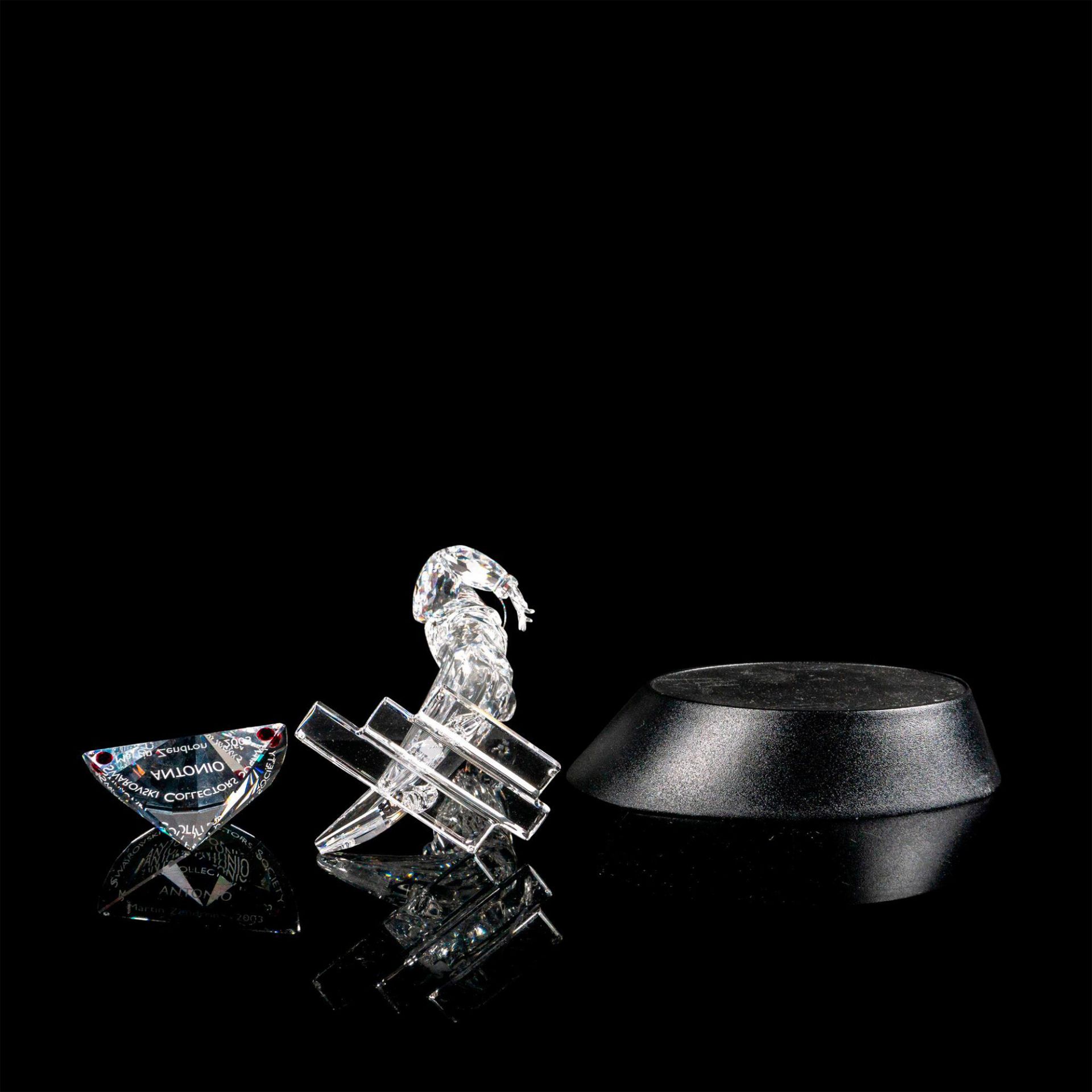 Antonio Swarovski Crystal Figurine w/ Plaque and Base - Bild 3 aus 4
