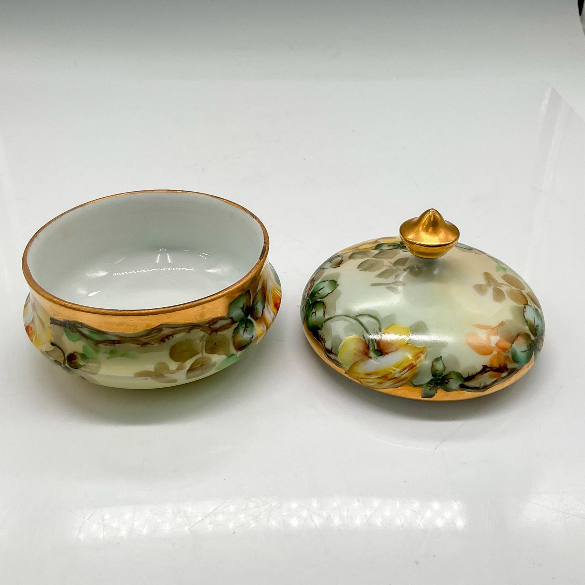 PL Limoges Porcelain Lidded Powder Bowl - Image 2 of 3