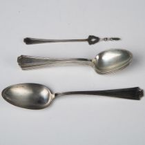7pc Bailey, Banks, & Biddle Sterling Spoons & Butter Pick