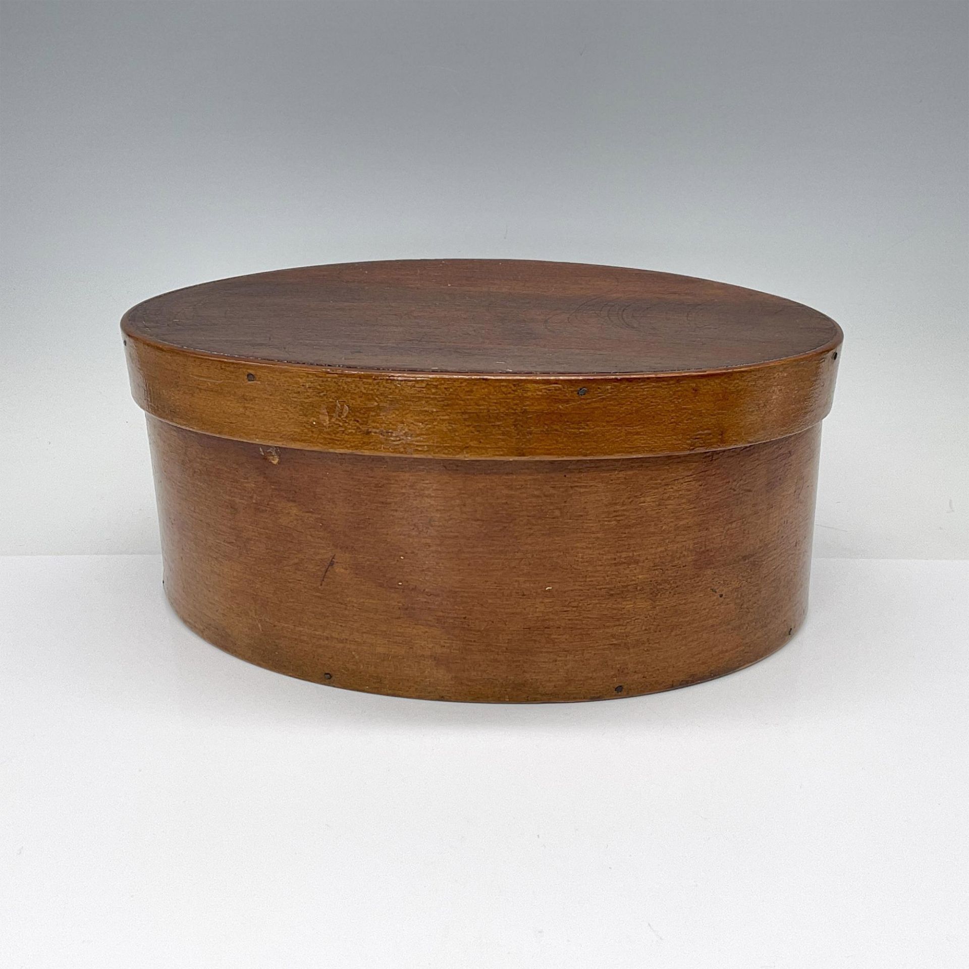 Shaker Oval Wood Box with Lid - Bild 2 aus 4