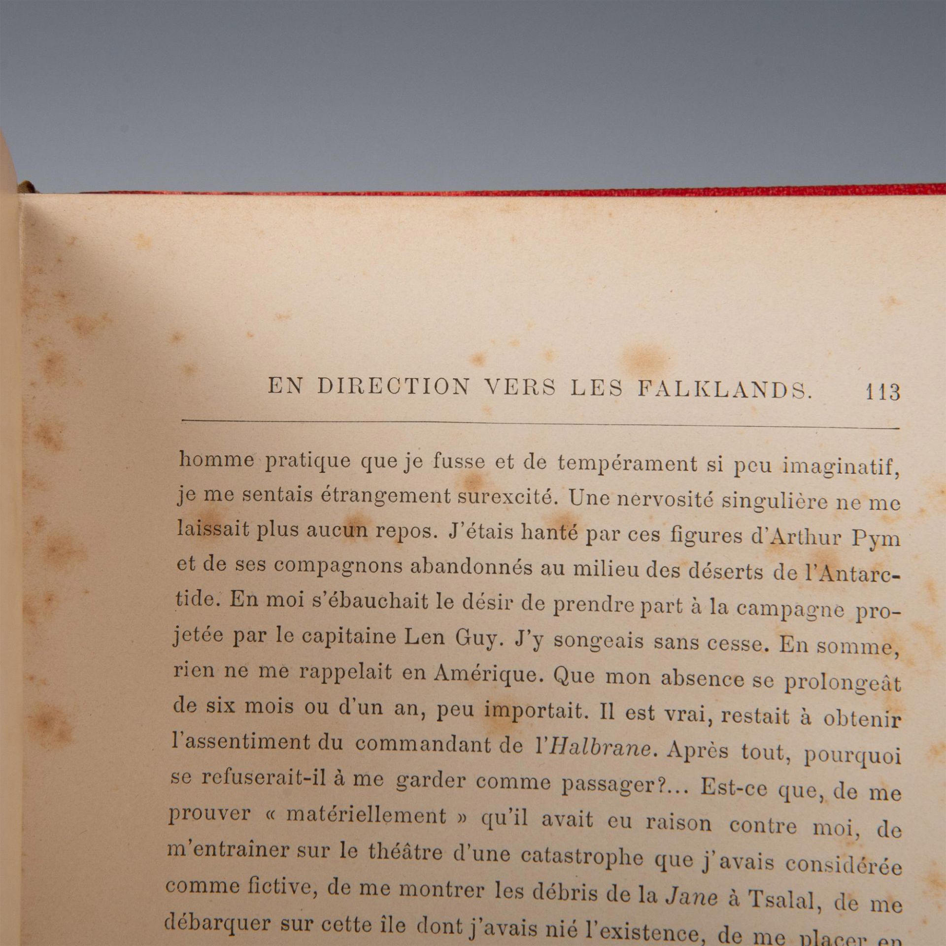 Jules Verne, Le Sphinx des Glaces, Aux Harpons, Red Cover - Bild 5 aus 6