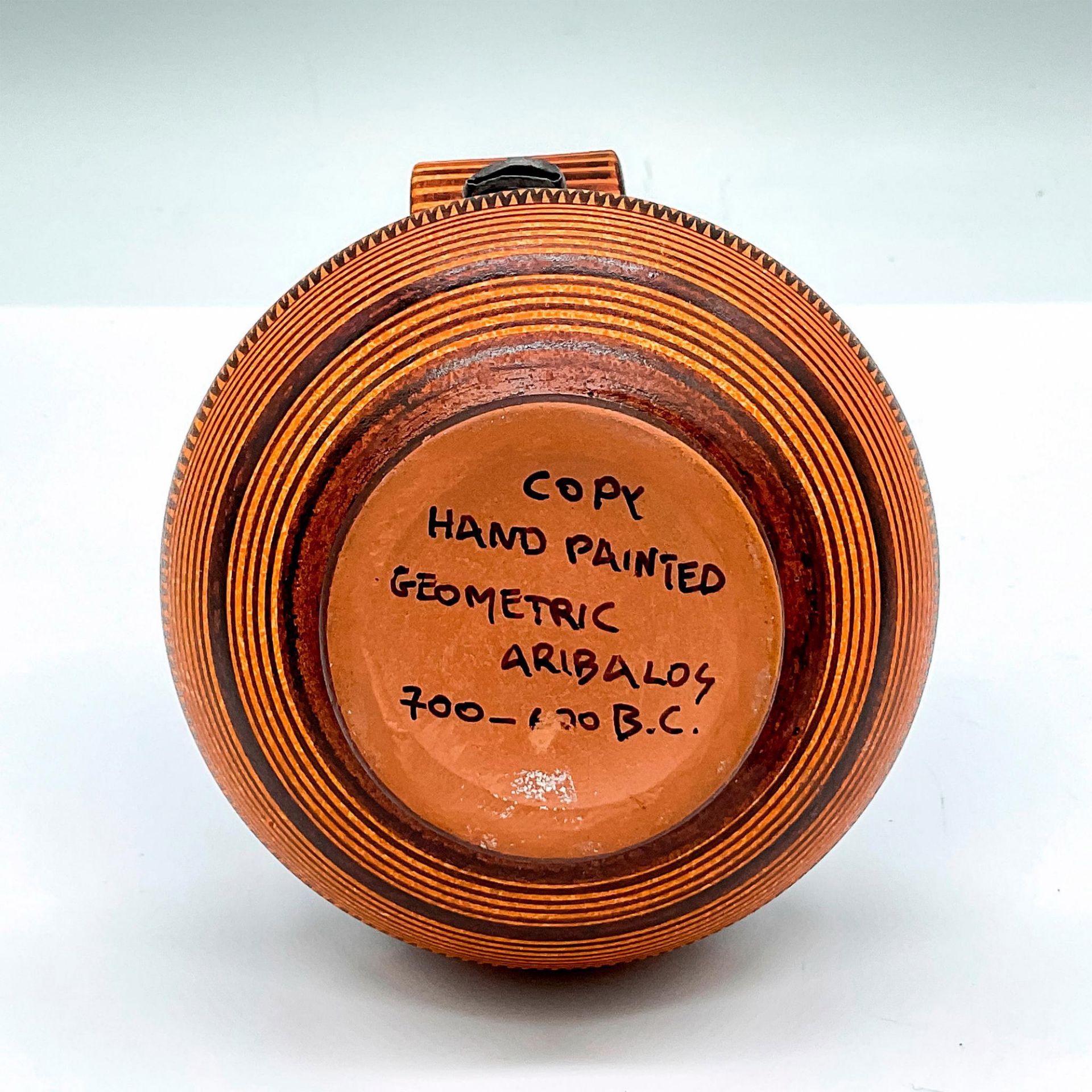 Vintage Greek Geometric Aryballos Style Pottery Pitcher - Bild 4 aus 4
