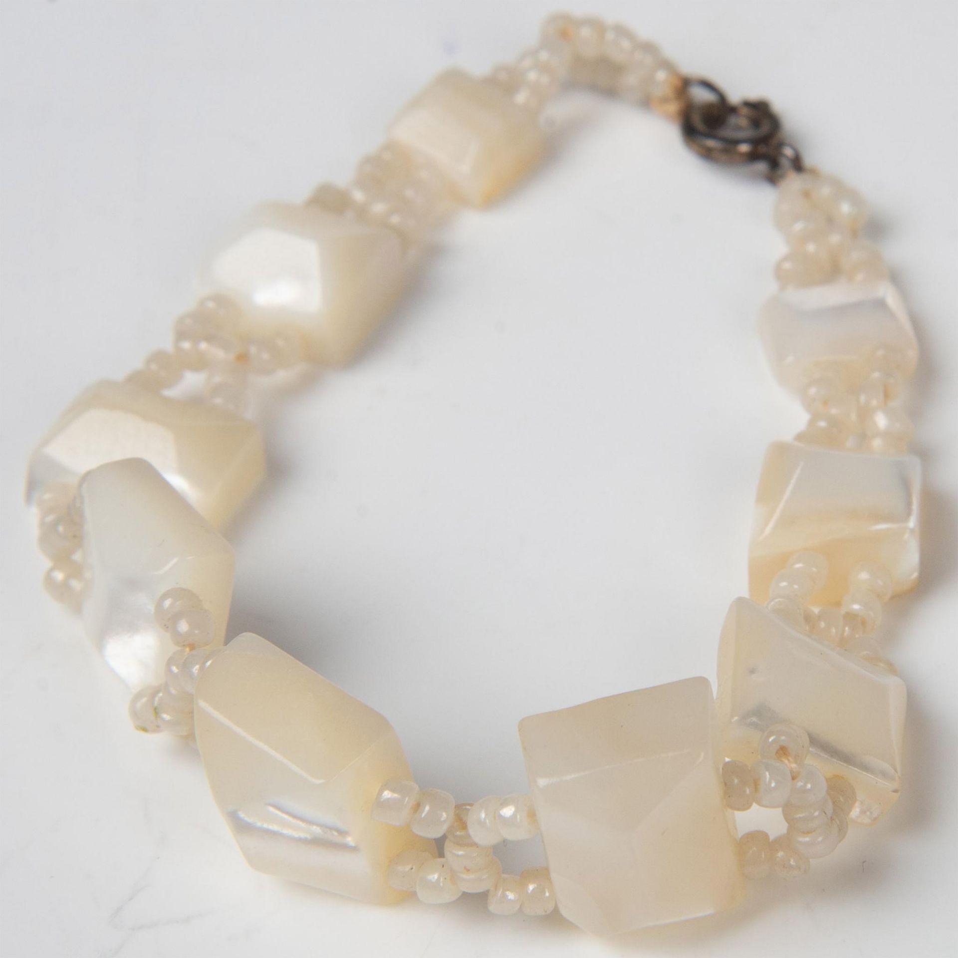 2pc Pearlescent Necklace & Bracelet Set - Bild 8 aus 8