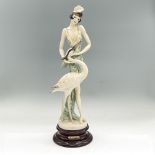 Florence Sculture d'Arte Giuseppe Armani Figurine, Lady + Heron