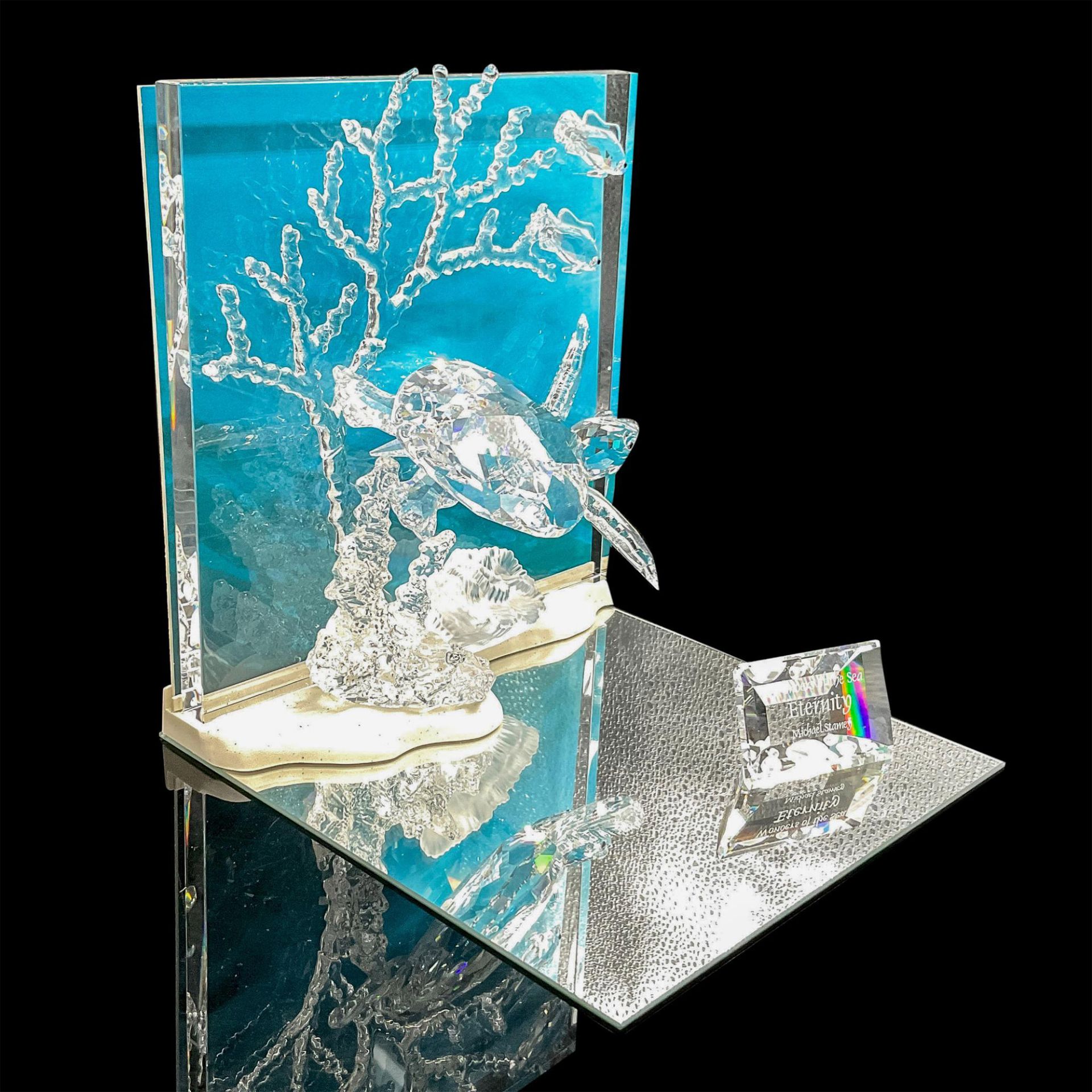 Swarovski Crystal Sculpture + Plaque, Eternity - Image 2 of 3