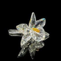 Swarovski Silver Crystal Figurine, Orchid Yellow Pistil