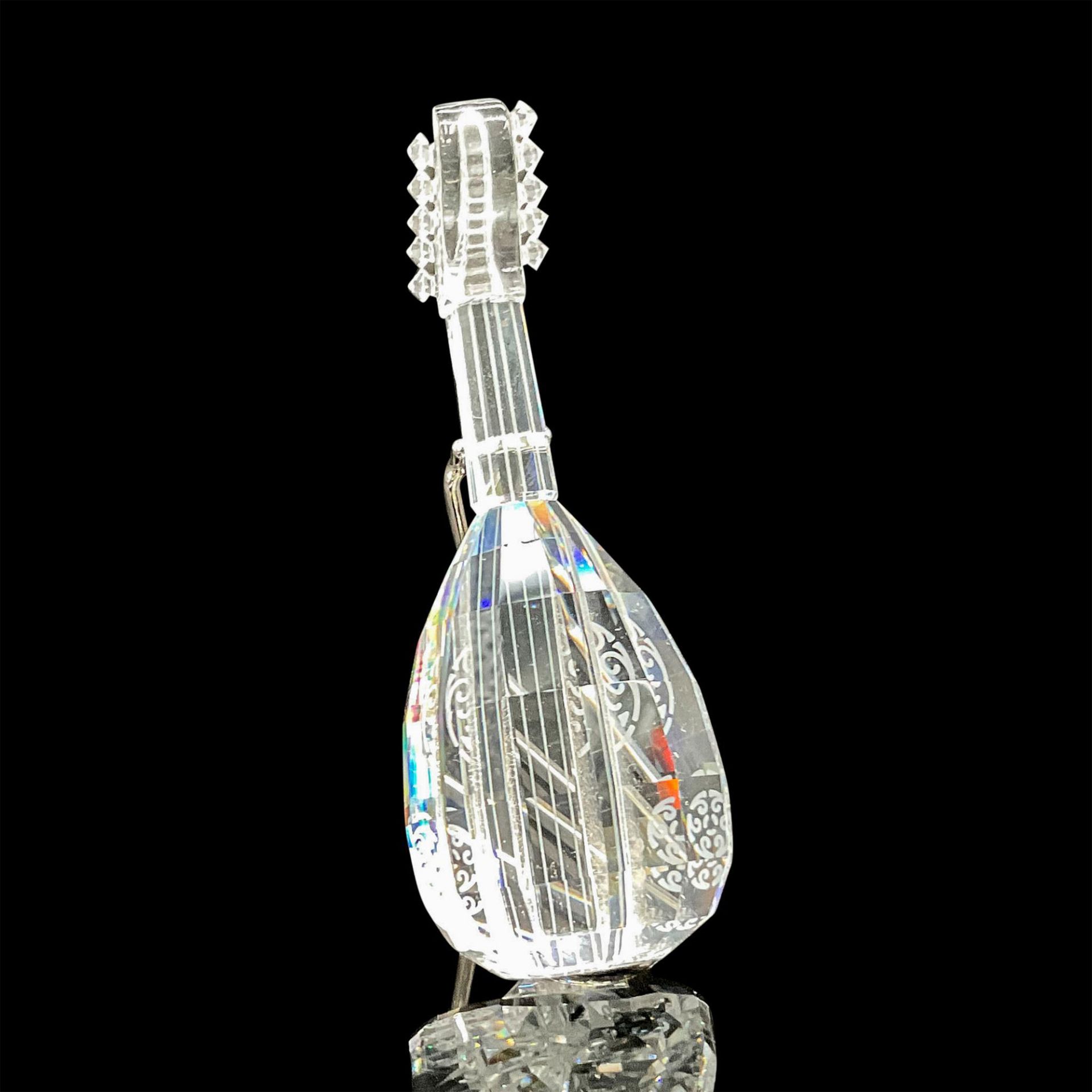 Swarovski Silver Crystal Figurine, Lute with Stand - Image 2 of 4