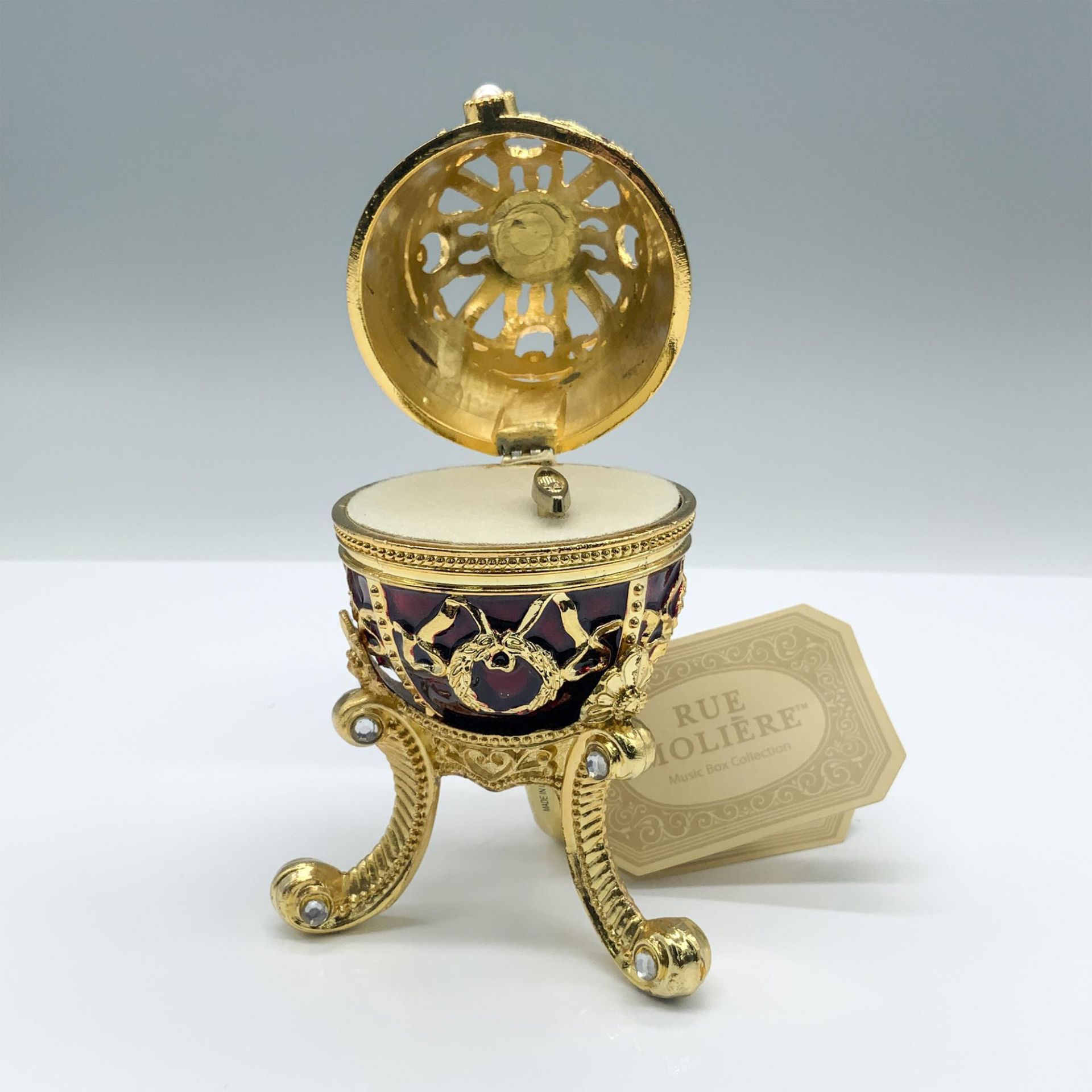 Ornate Rue Moliere Egg Music Box - Image 4 of 4