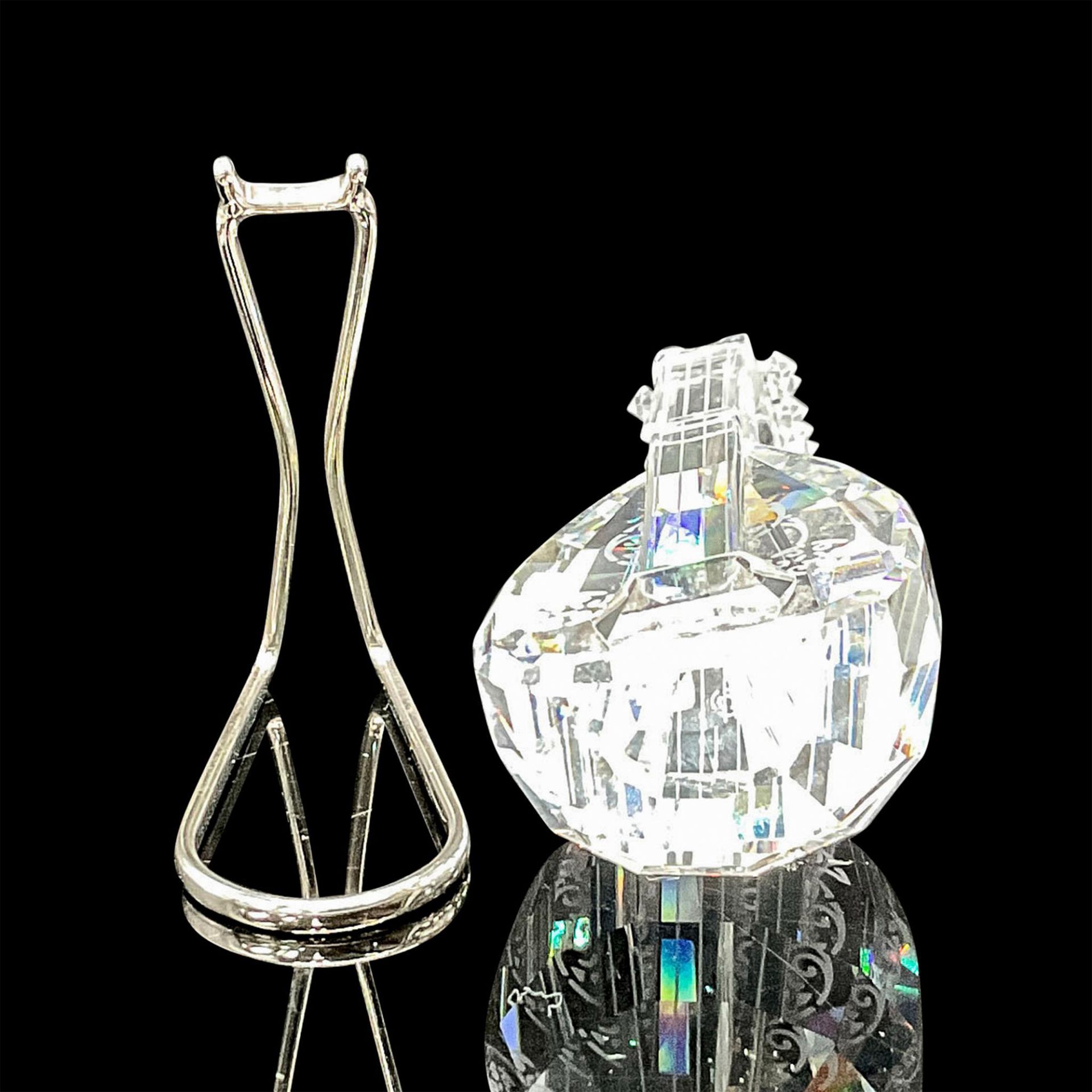 Swarovski Silver Crystal Figurine, Lute with Stand - Bild 3 aus 4