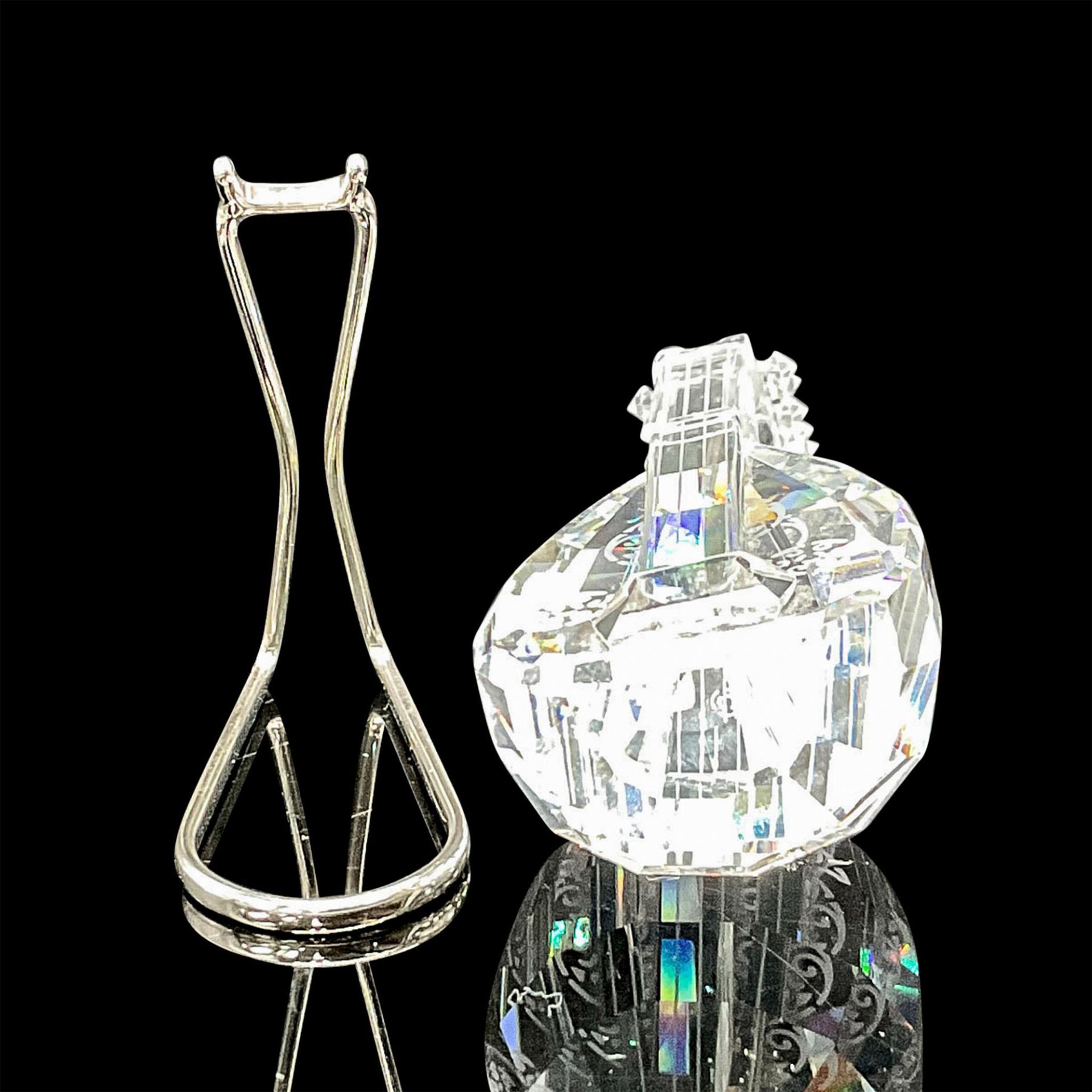 Swarovski Silver Crystal Figurine, Lute with Stand - Image 3 of 4