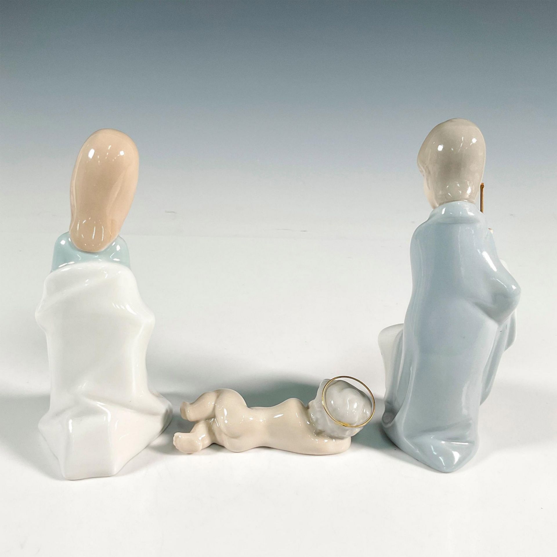 3pc Lladro Porcelain Nativity Figurines - Bild 2 aus 3