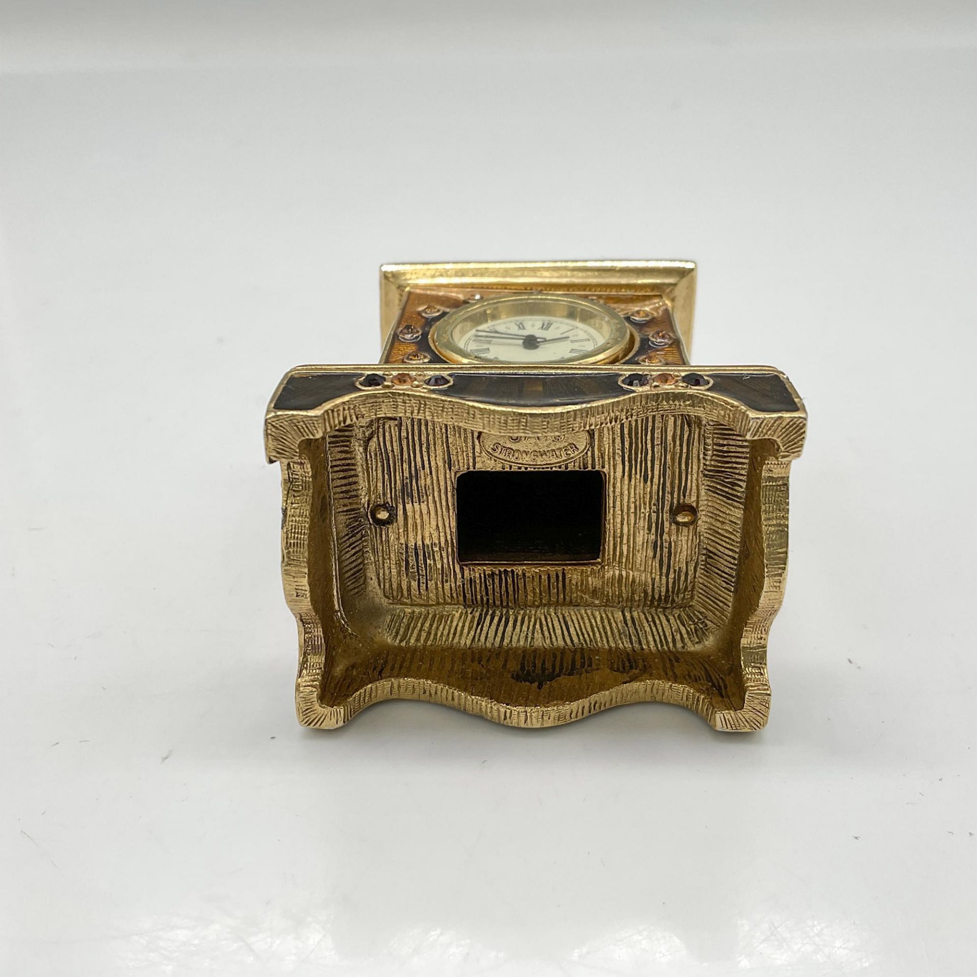 Jay Strongwater Florentine Carriage Mini Clock, Dixon - Image 3 of 4