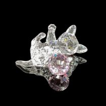 Swarovski Crystal Figurine, Kitten Lying