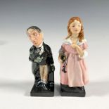2pc Royal Doulton Figurines, Little Nell & Stiggins