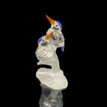 Swarovski Crystal Figurine, Malachite Kingfishers