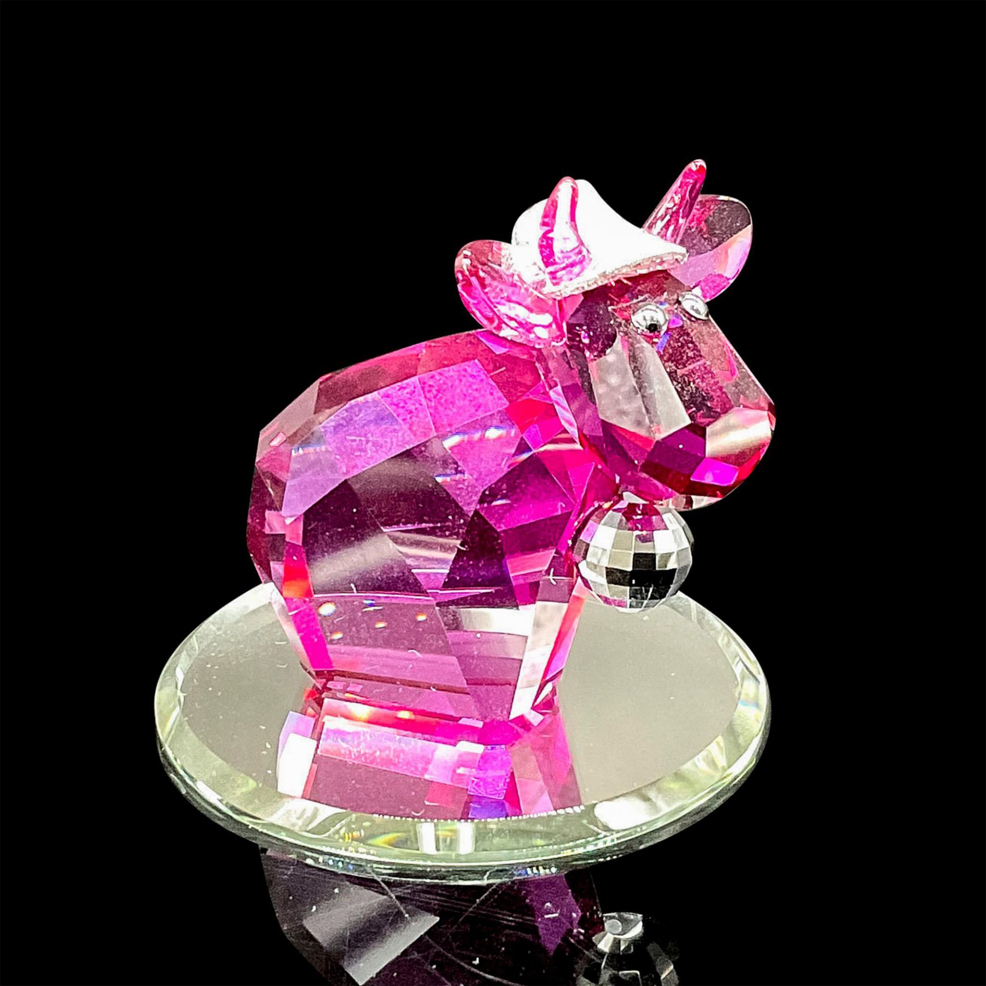 Swarovski Crystal Figurine, The Lovlots Disco Mo + Mirror Base