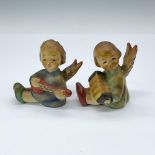 2pc Antique Goebel Hummel Figurines, Angel Candle Holders