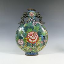 18th Century Chinese Cloisonne Moon Flask Vase