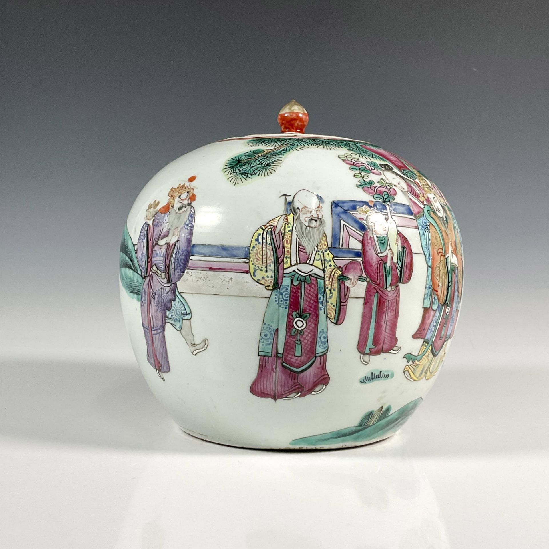 Chinese Qing Dynasty Porcelain Covered Ginger Pot - Image 5 of 5