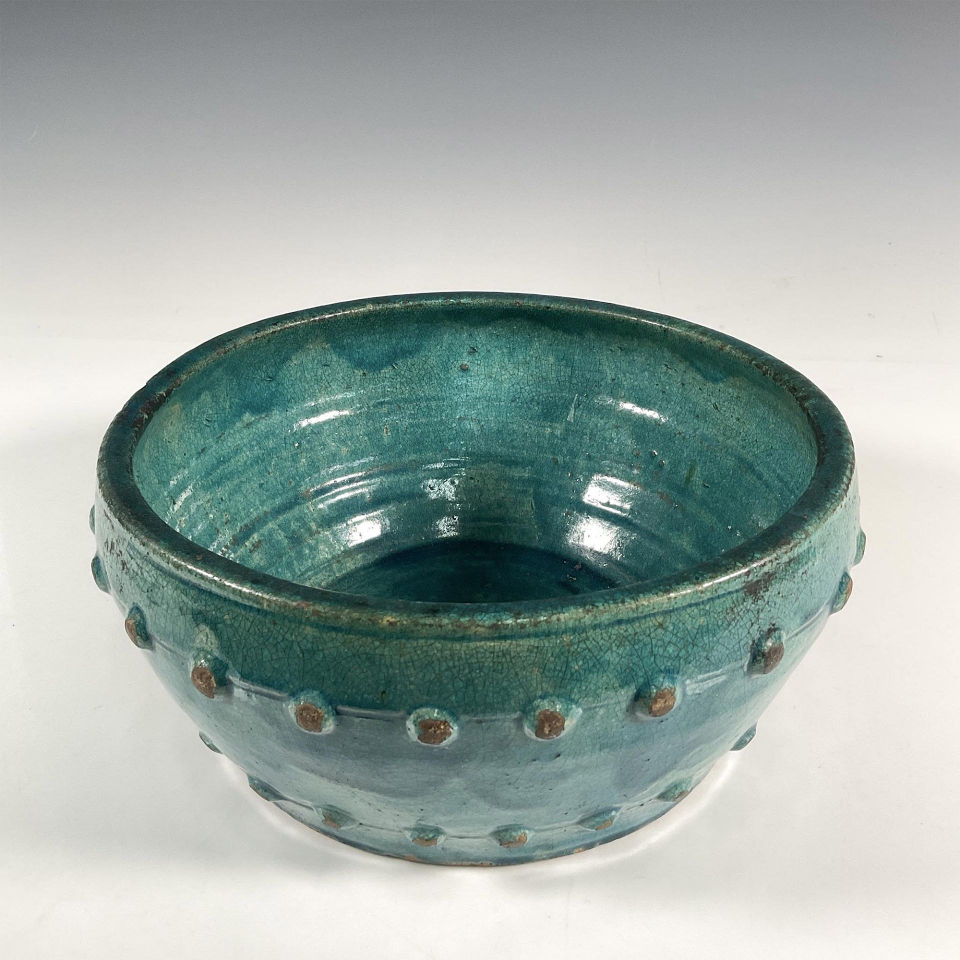 Chinese Ming Dynasty Stoneware Turquoise Incense Burner - Image 2 of 3