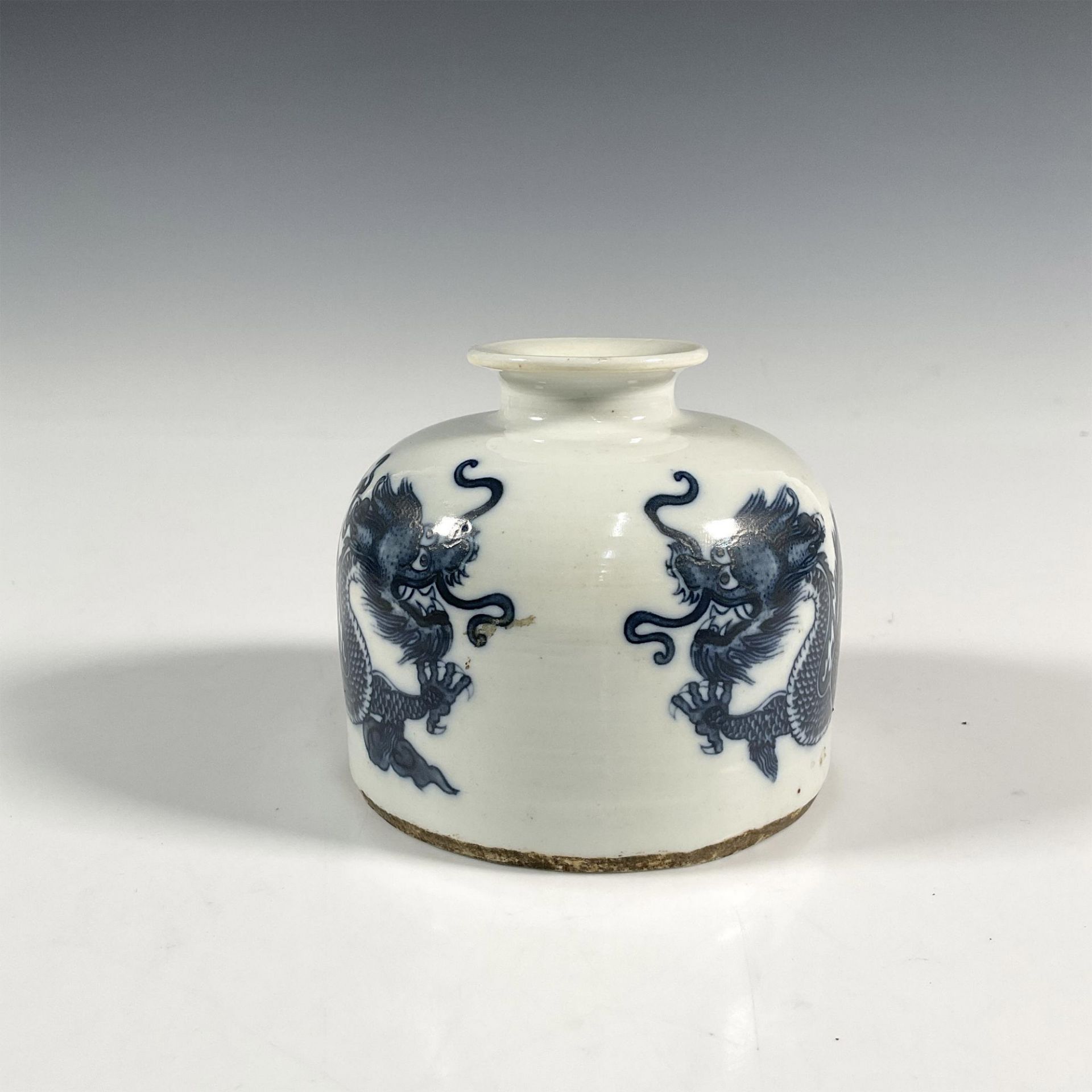 Chinese Porcelain Waterdropper or Inkwell Jingdezhen Marks - Bild 2 aus 3