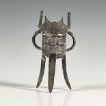 Chinese Ritual Silver Gu Vessel