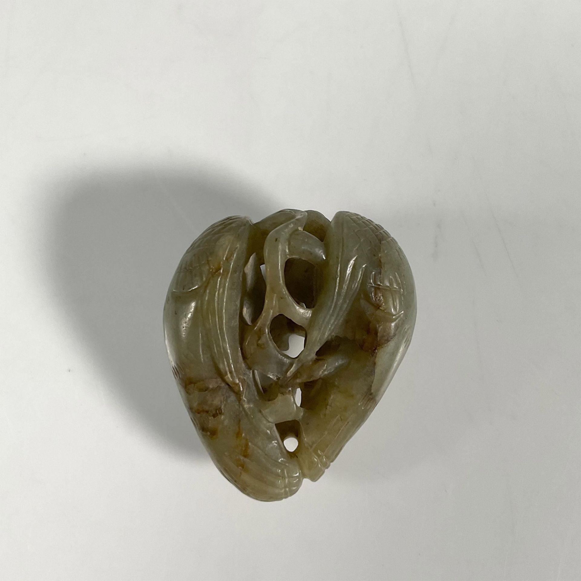 Chinese Qing Dynasty Jade Bird Pendent - Image 2 of 3