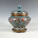 19th Century Chinese Cloisonne Fish Censer and Lid